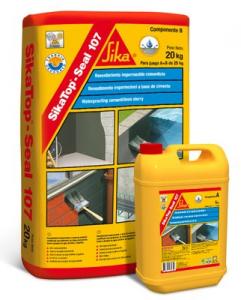 Hidroizolatii terasa si balcon - Hidroizolatie semiflexibila Sika Top Seal 107 - kit A+B 25 kg